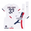 Camiseta Paris Saint-Germain Warren Zaire-Emery #33 Segunda Equipación Replica 2025-26 para niños mangas cortas (+ Pantalones cortos) Camiseta Paris Saint-Germain Warren Zaire-Emery #33 Segunda Equipación Replica 2025-26 para niños mangas cortas (+ Pantalones cortos)
